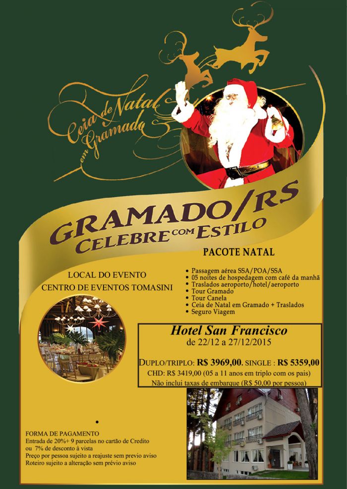 Gramado - Natal com Ceia de Natal | SHALOM - Tour Operator Gramado - Natal com Ceia de Natal | SHALOM - Tour Operator
